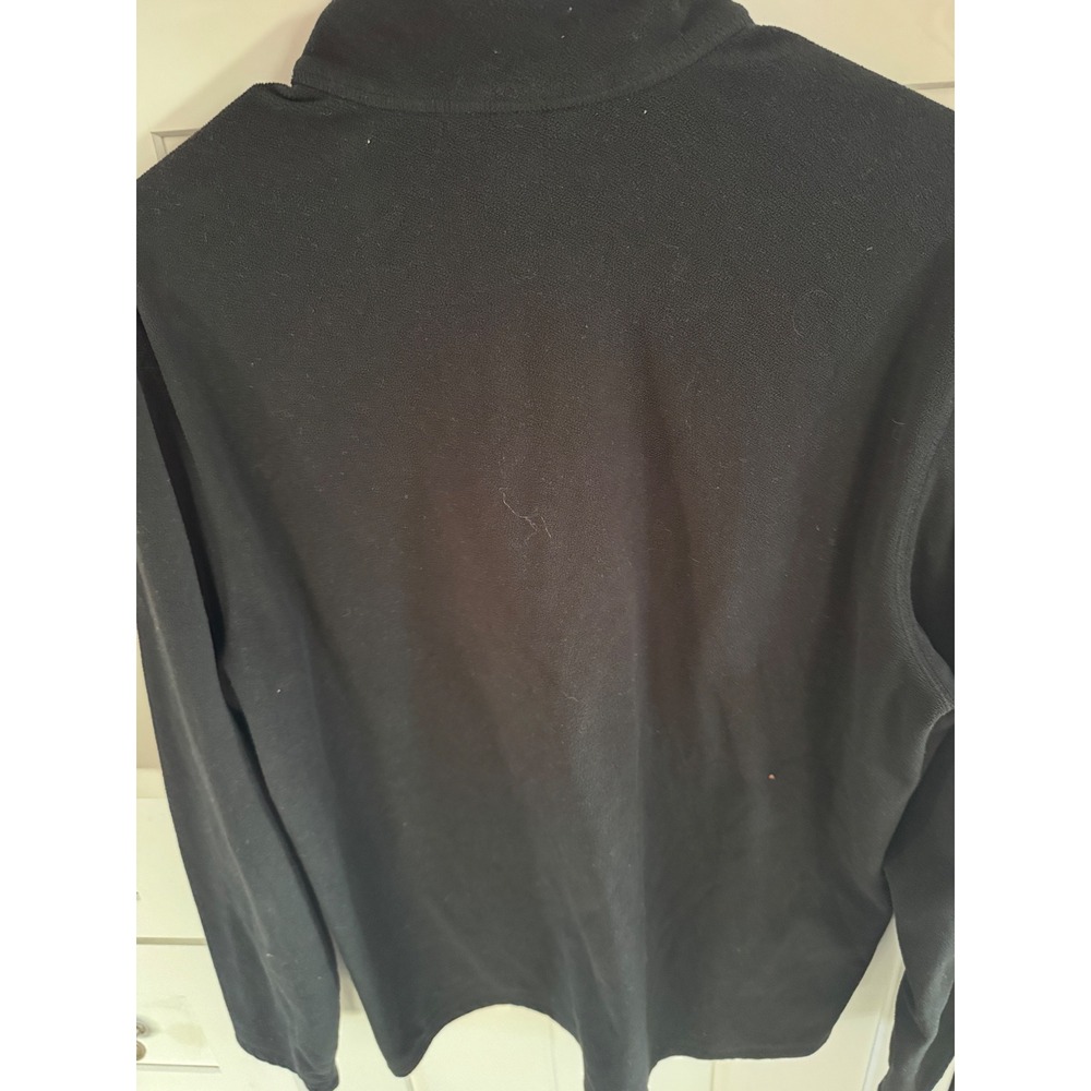 Eddie Bauer Mens Black Fleece 1/4 Zip Pullover Sweatshirt Casual Outdoor Size L - Picture 4 of 4